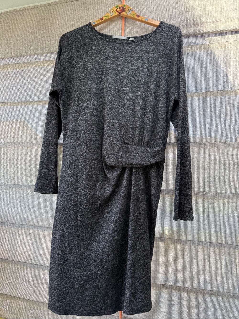 Athleta Solitude Knit Dress with Ruched Waist